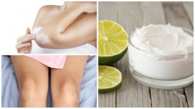 Crème au lait et à la vitamine E pour blanchir vos coudes et vos genoux