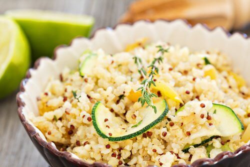 quinoa et courgette