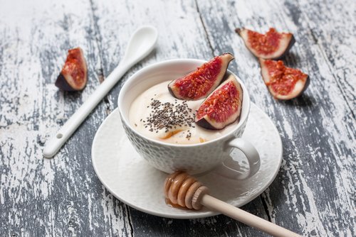 Smoothie de figues et lais de riz