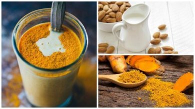 Boisson anti-inflammatoire au curcuma et au lait d'amande