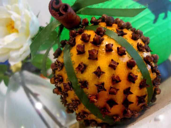 clous de girofle et orange pour lutter contre les mouches