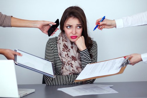femme qui a trop de travail