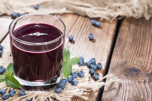 jus de myrtilles