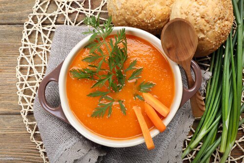 soupe à la carotte et au gingembre