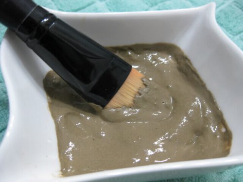Argile pour préparer un masque vert