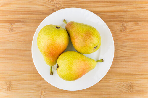 masques aux fruits avec des poires 