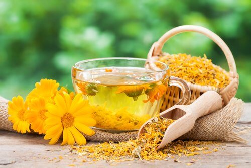 L'infusion au calendula contre la vaginose.