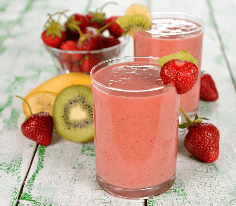 smoothie de fraises 