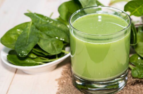 Jus verts d'aloe vera.