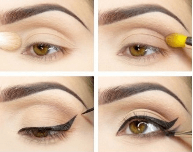 maquillage des yeux : double trait