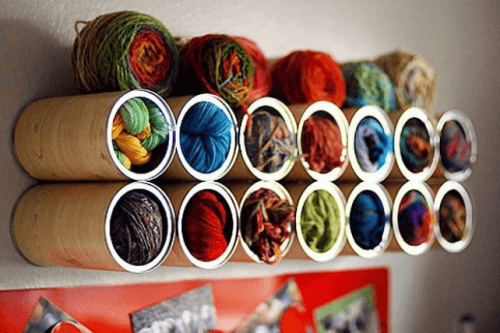 utiliser des boites de conserve recyclées pour ranger votre maison.