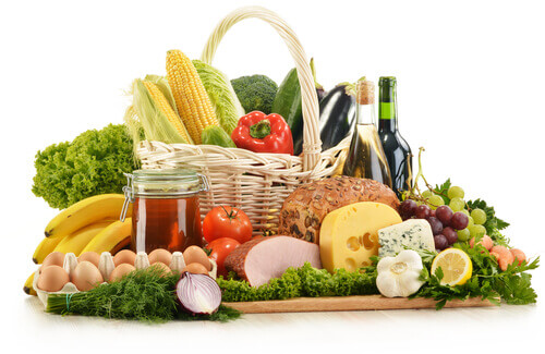 panier d'aliments