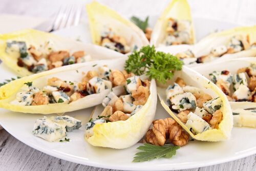 salade endives roquefort et noix