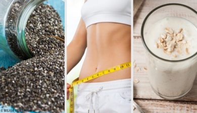 Smoothie nutritif et amincissant : poire, chia et avoine