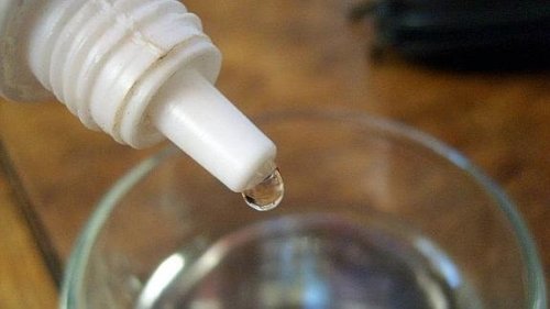 Goutte d'eau oxygénée