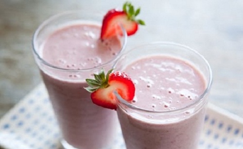 milk-shake fraise