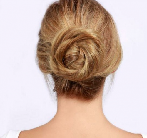 chignon tressé