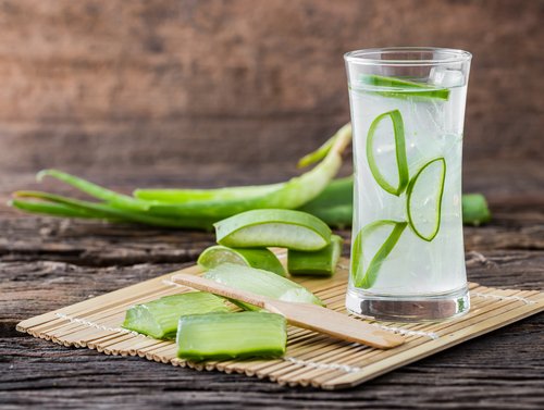 Jus d'aloe vera avec de la papaye