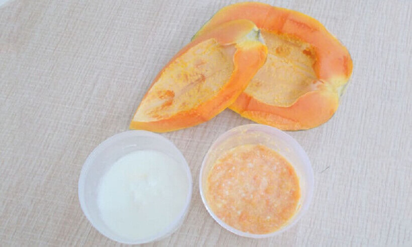 la papaye et le yaourt pour atténuer les cicatrices d acné