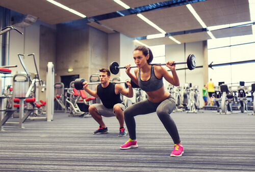 squats barre