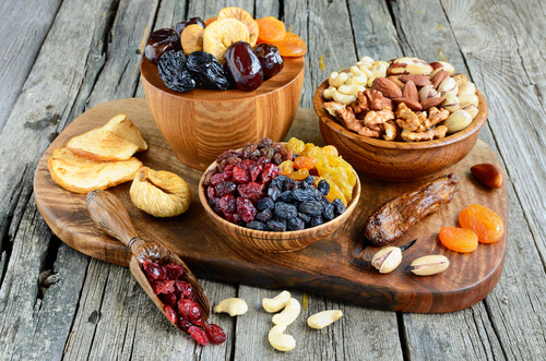 Fruits secs pour une peau saine.