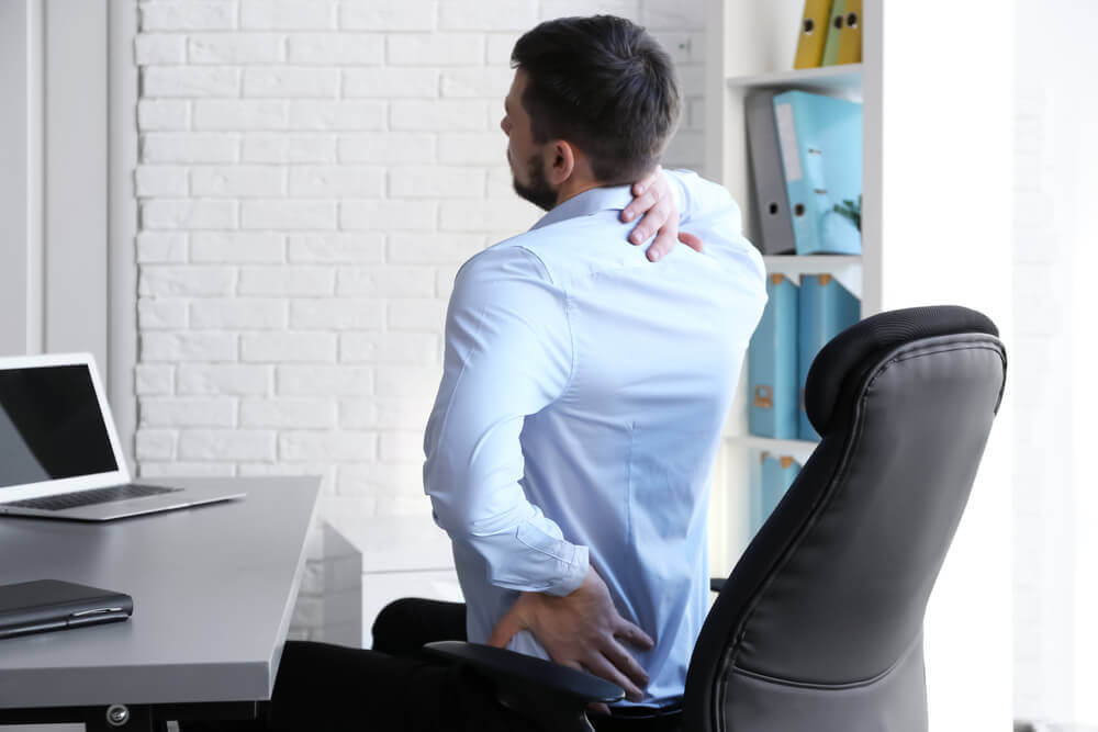 une mauvaise position peut entraîner le mal de dos