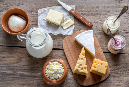 Produits laitiers pour votre petit-déjeuner.