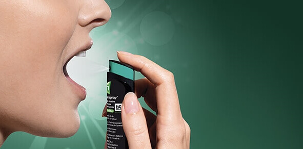 Spray et raisons d'arrêter de fumer.