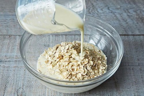 exfoliants corporels à base de riz et d'avoine