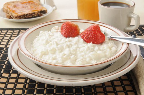 smoothie avec du fromage cottage