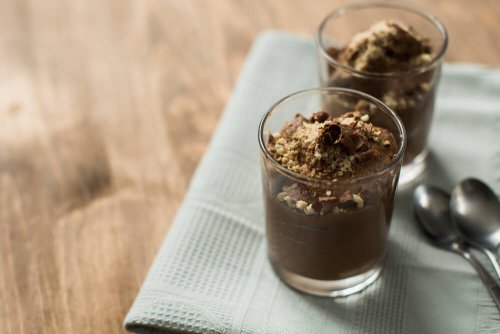 smoothie avec du tofu et du chocolat