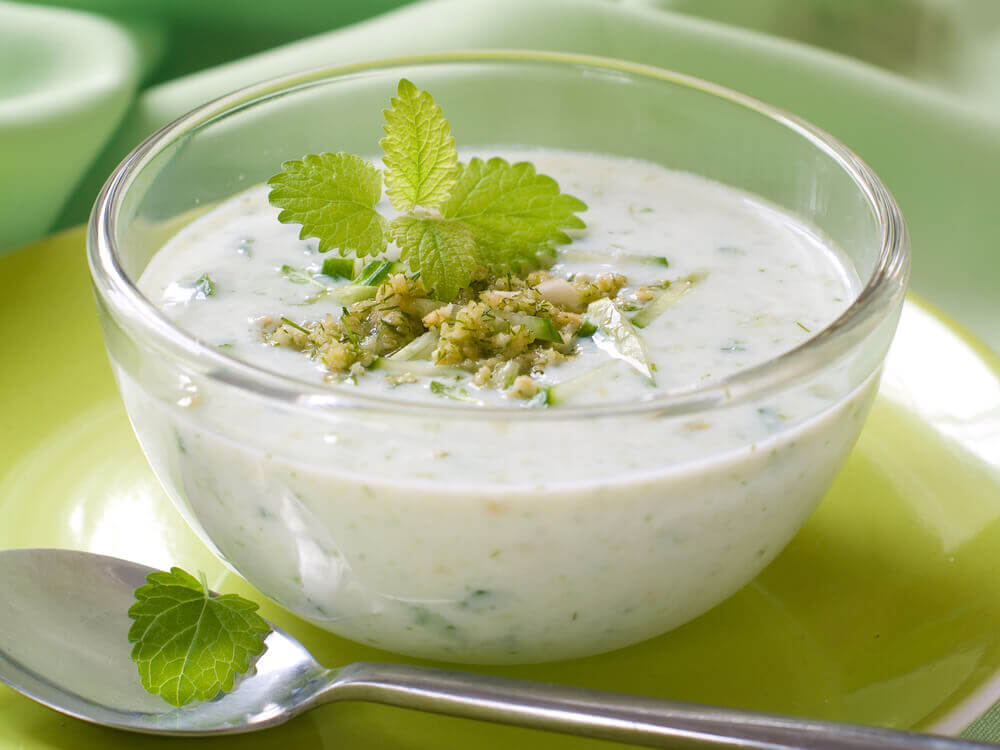 soupe menthe concombre