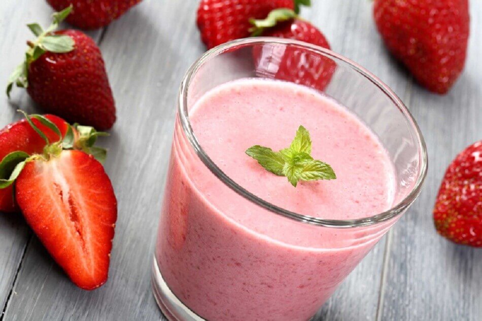 les smoothies dépuratifs : fraise