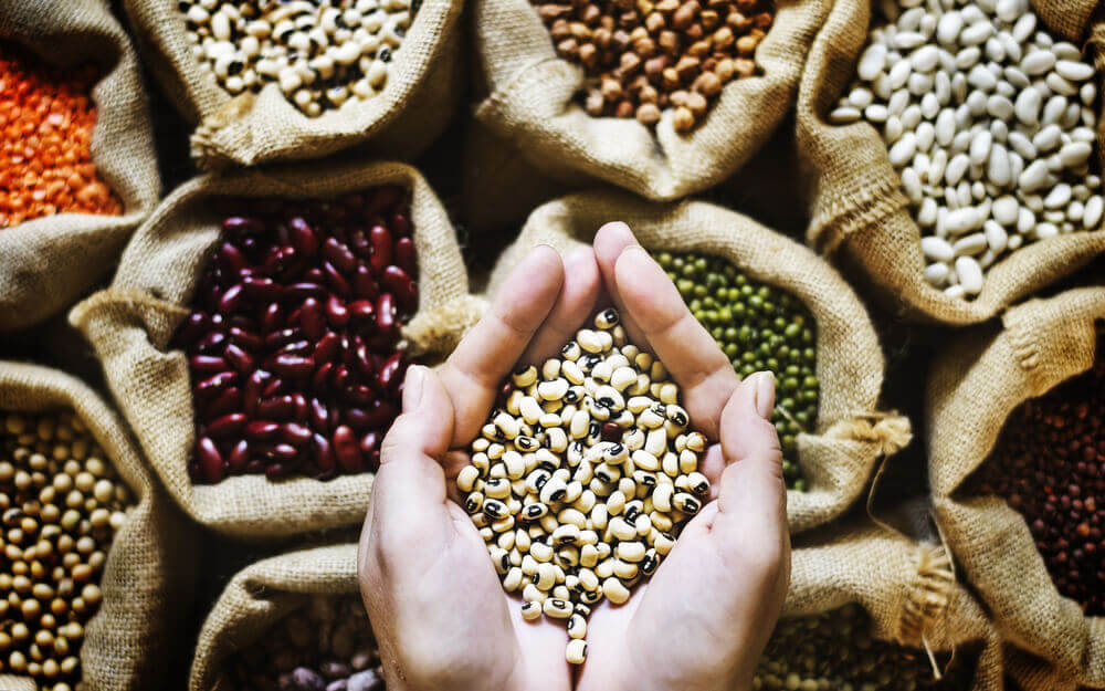 Les grains entiers sont pleins de fibres.