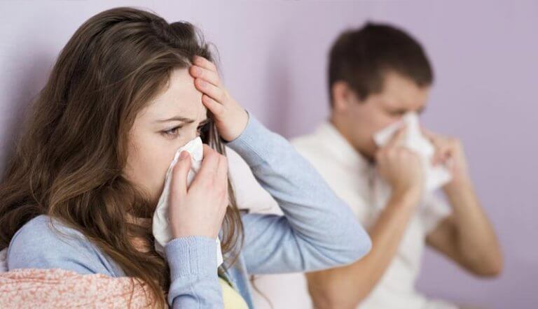 Les symptômes de la grippe.