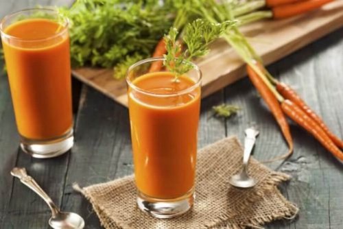 jus de carotte et de céleri pour combattre le stress naturellement.