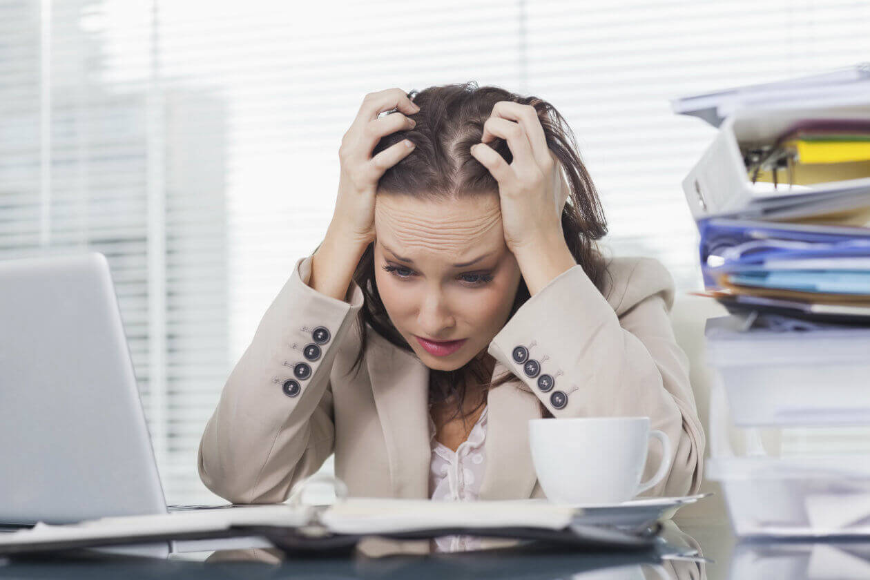 femme stressée