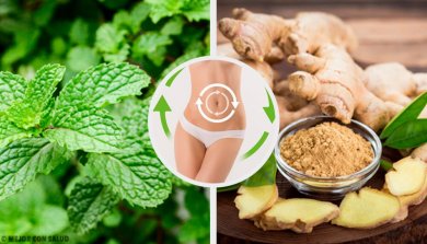 Boisson au gingembre et à la menthe pour activer le métabolisme