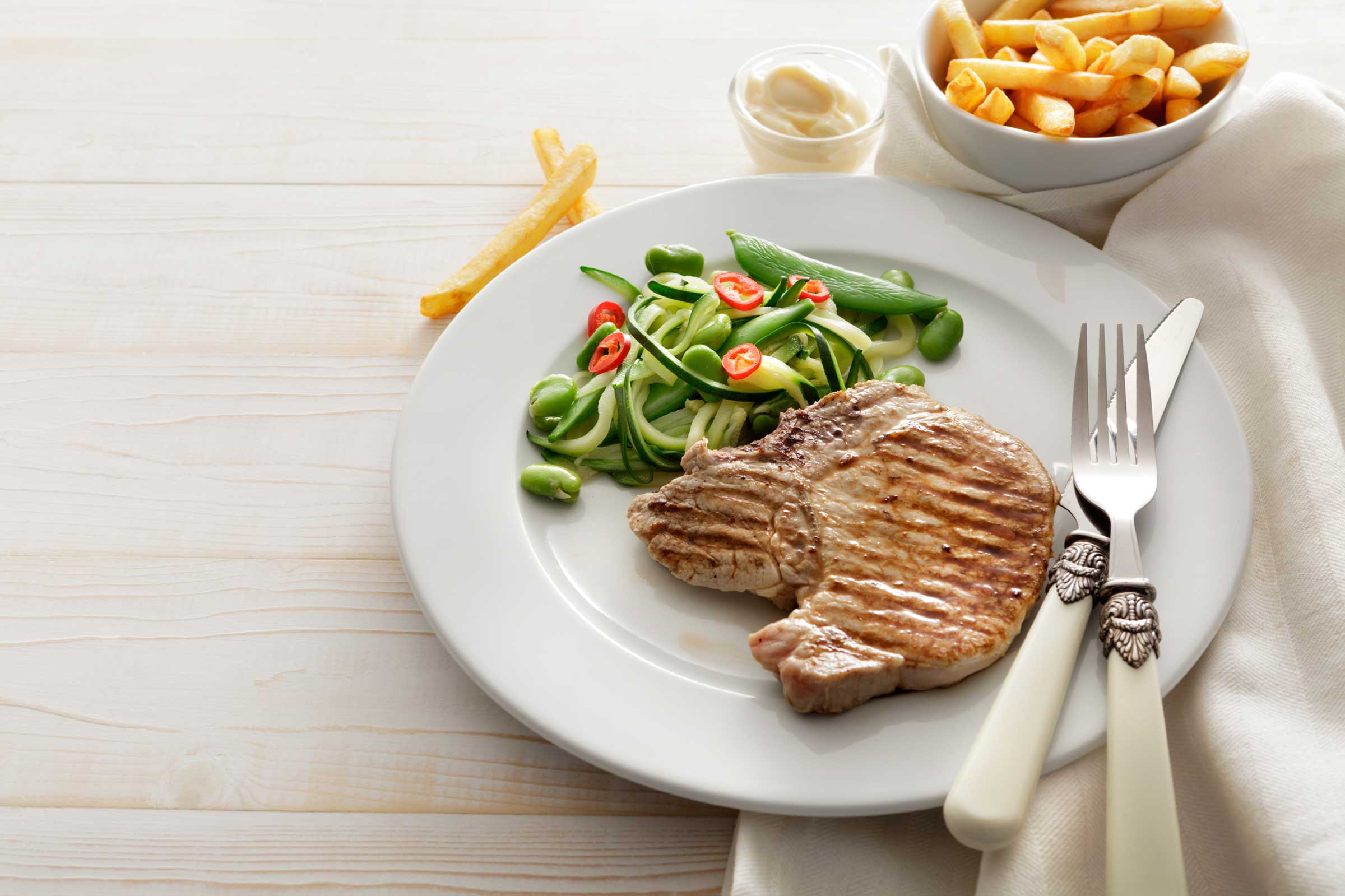 plat sain avec viande et légumes