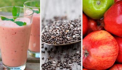 Un smoothie pruneaux-graines de chia-pomme pour réguler l'intestin