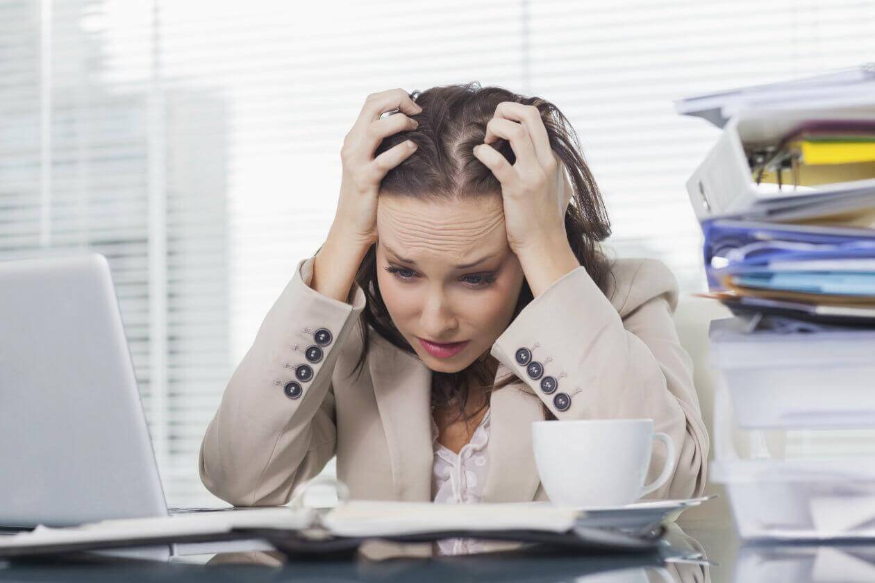 femme stressée