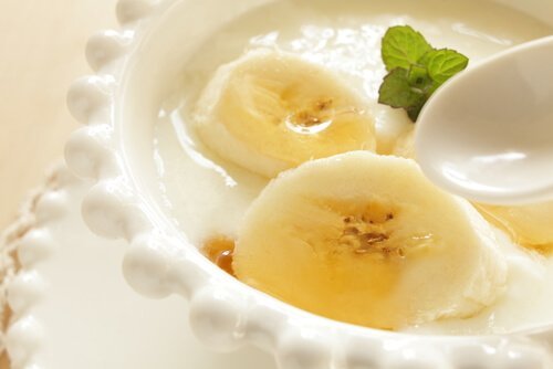yaourt vegan à la banane
