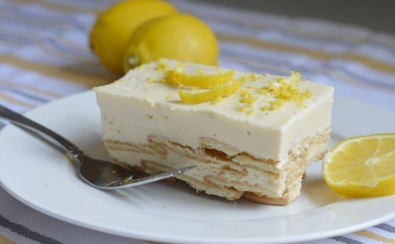 Un dessert royal : le Carlota de limon