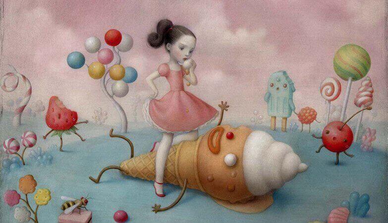 enfant et glace illustration