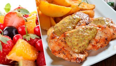 Recette de blancs de poulet sauce aux fruits