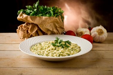 Risotto de quinoa aux champignons, au poulet et aux poireaux