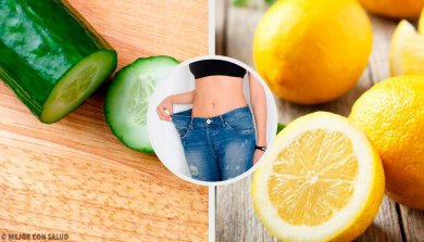 Smoothie minceur concombre, citron et menthe
