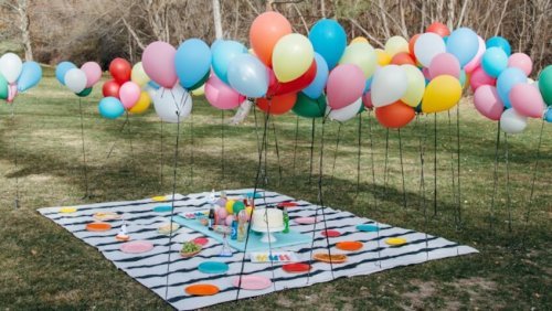 des ballons en plein air