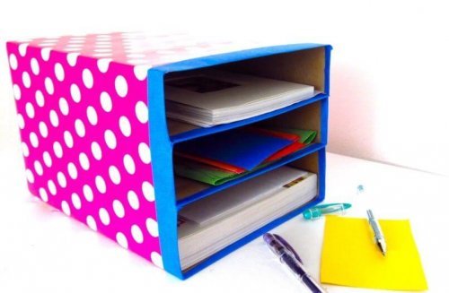 Des boîtes en carton