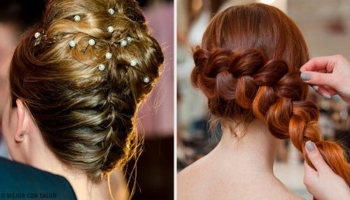 Coiffures de mariée avec des tresses